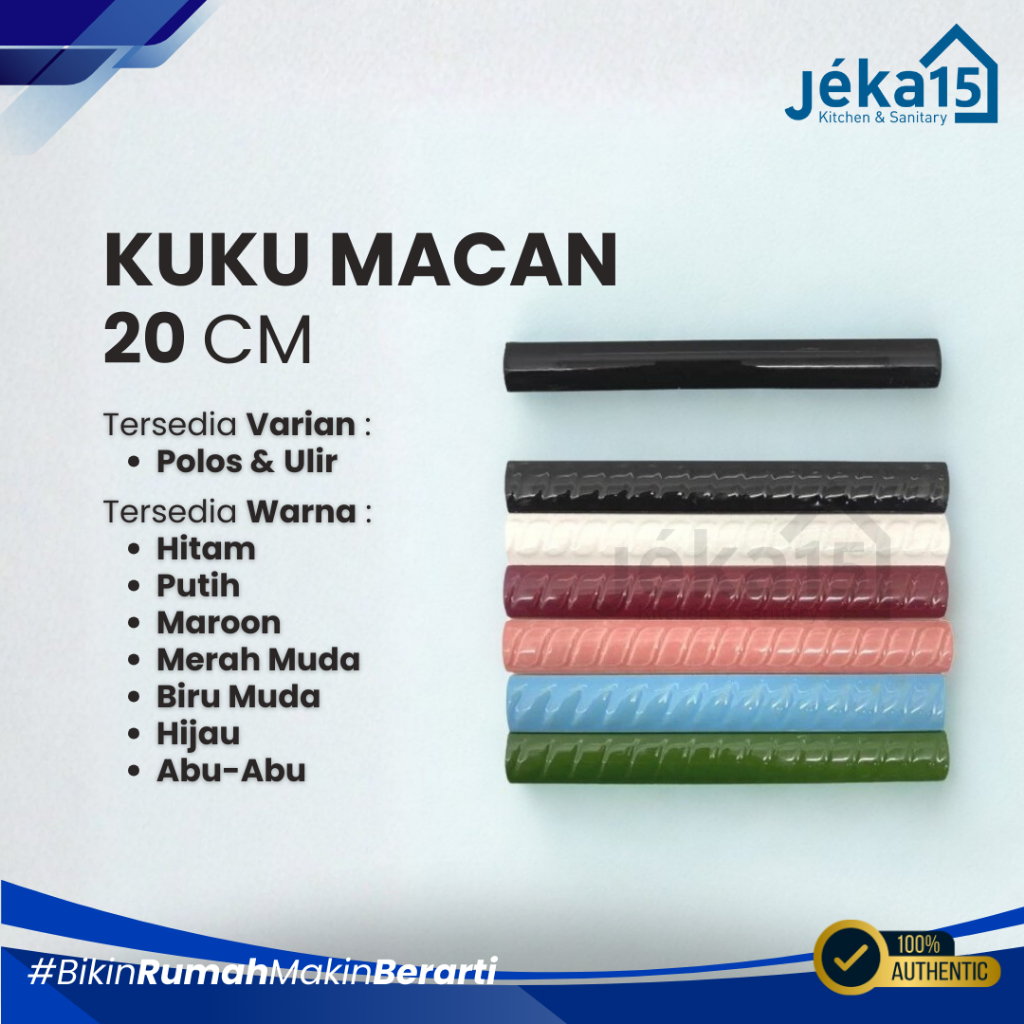JEKA15 - KUKU MACAN KERAMIK | BONBON KERAMIK | LIST KERAMIK | 20 CM