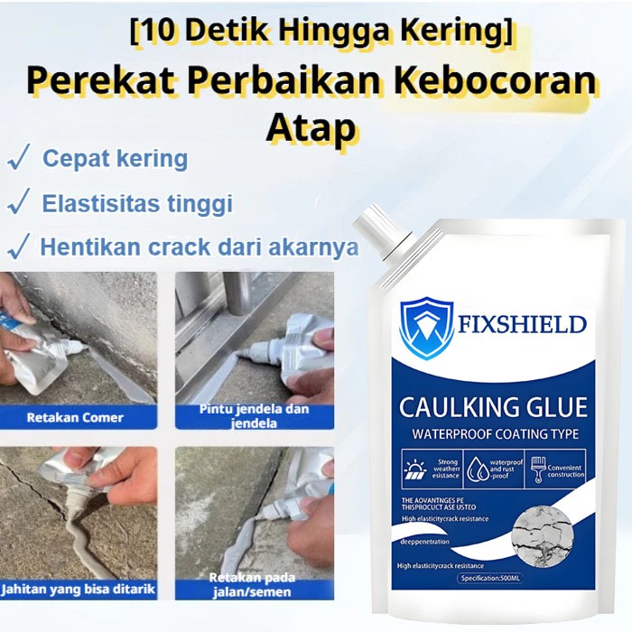 Lem Penambal Retakan Tanah Atap/Lem Khusus Retak Beton/Lem Perbaikan Atap Anti Air/Dapat Mencegah Ke