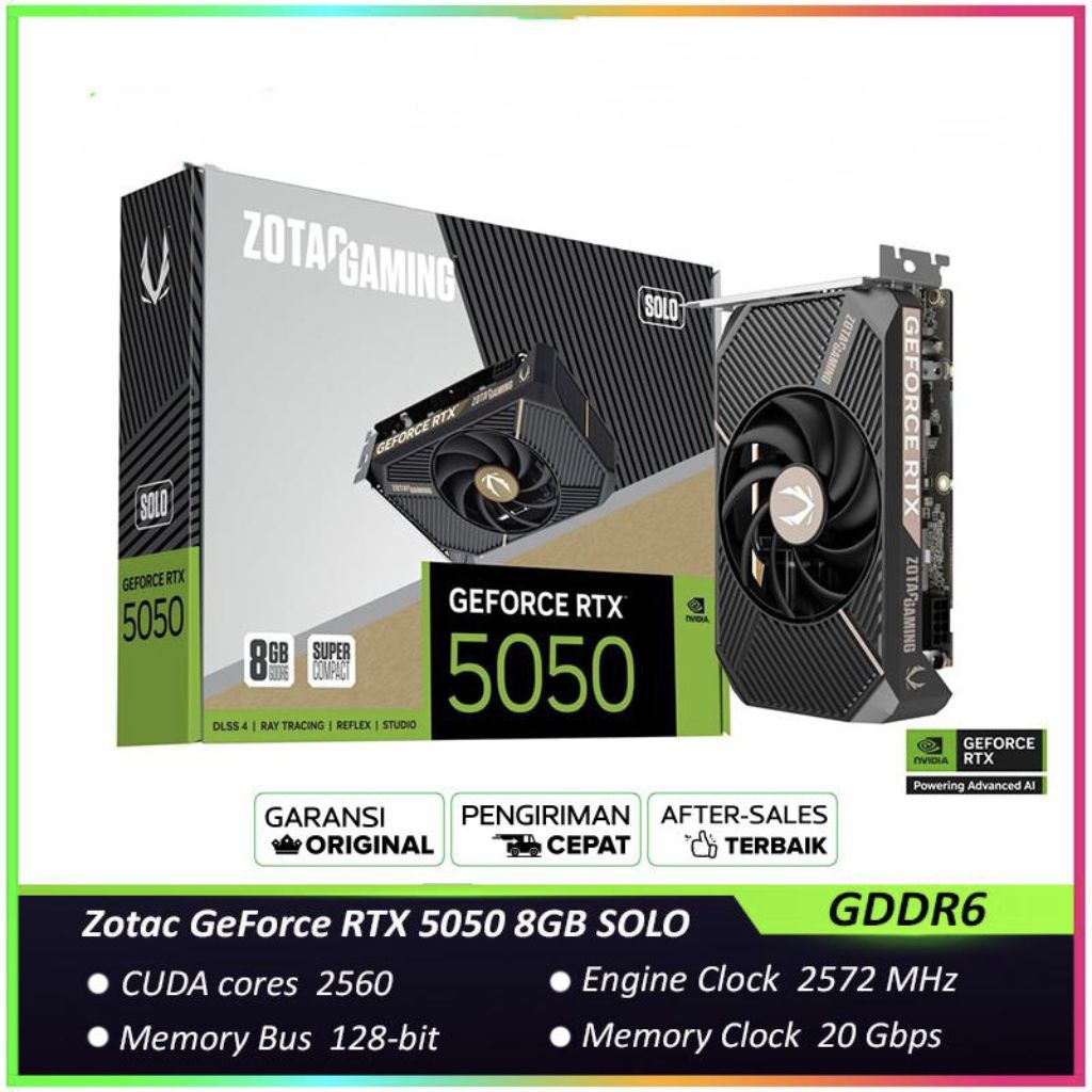 VGA Nvidia Geforce RTX5050 RTX 5050 8GB Solo Zotac