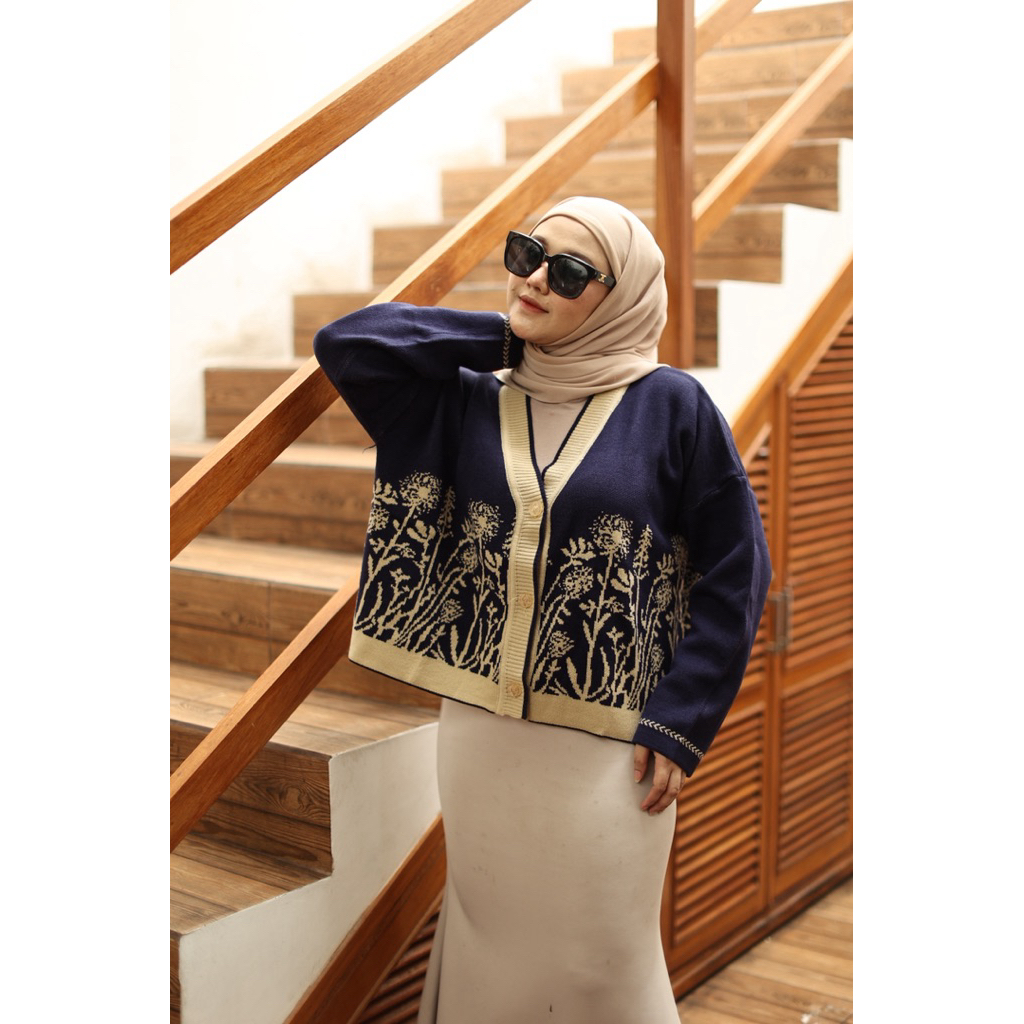 Cardigan Wanita Rajut IU Knite Style Korea Atasan Wanita Premium Lembut Tidak Panas & Gatal