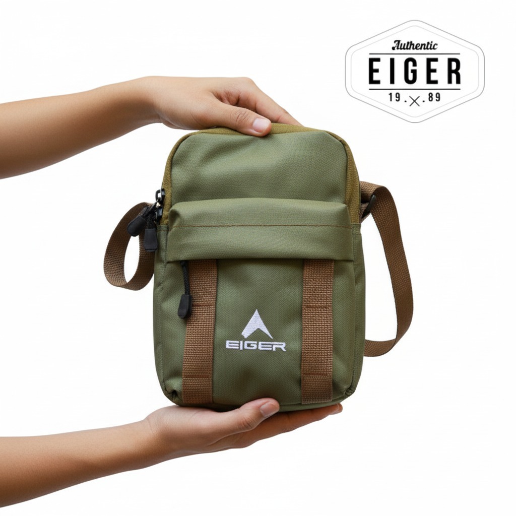 TAS SELEMPANG PRIA EIGER1989 ARMY PREMIUM / TAS SLINGBAG BAHU EIGER1989