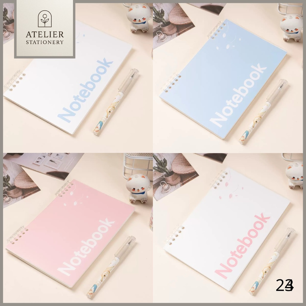 Notebook Aesthetic Premium B5 60 Lembar Binder Aesthetic Buku Tulis Sekolah Kuliah Bisa di-refill Bi