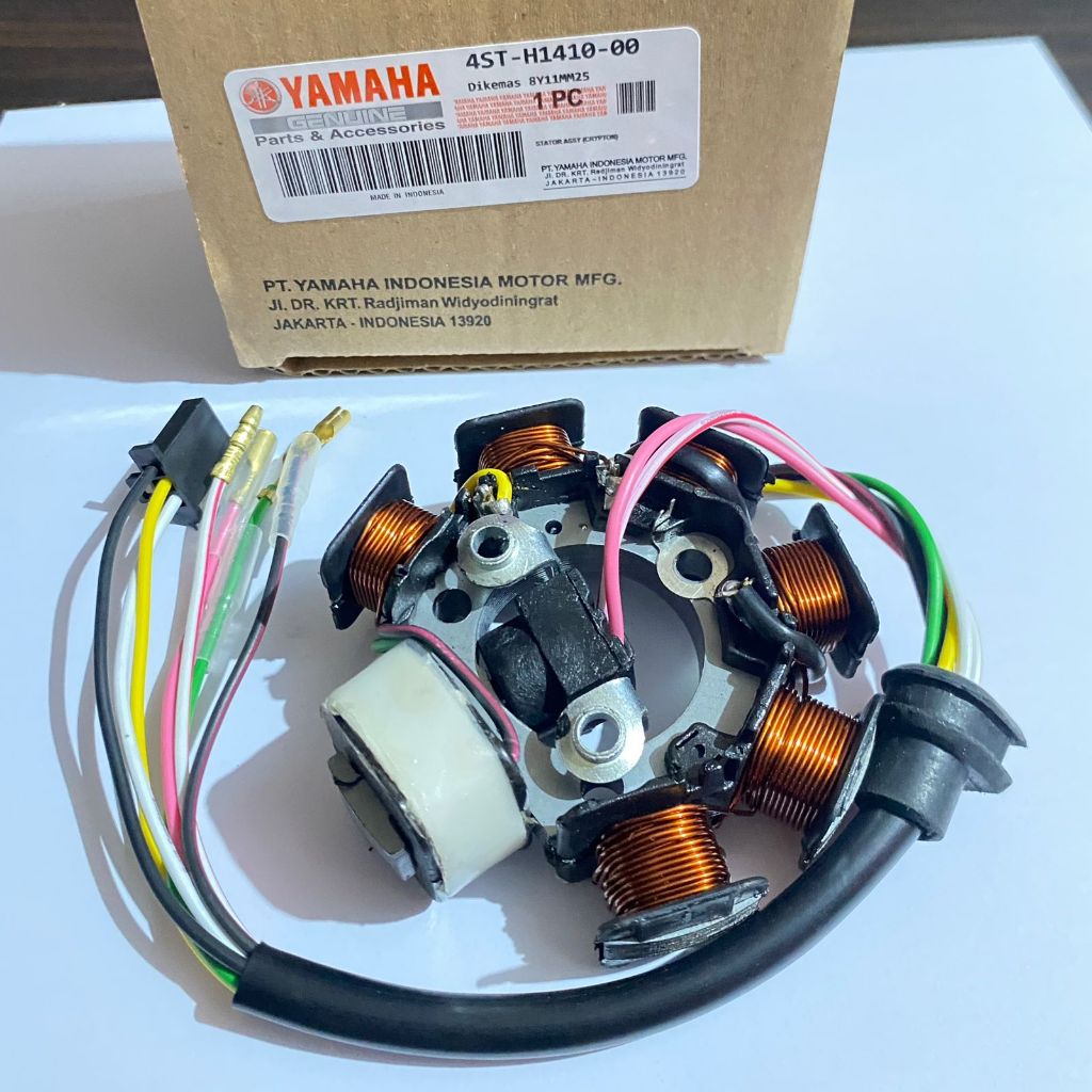 SPULL ASSY YAMAHA CRYPTON 4ST VEGA R Pengapian 7 Kumparan 7 Kabel Lubang Besar