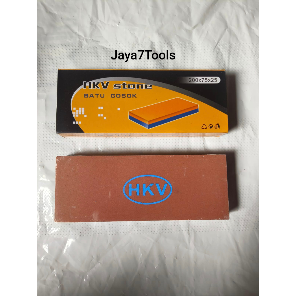 Batu Asah Jumbo 8"(inch) HKV Sisi Kasar dan Halus Pengasah Pisau