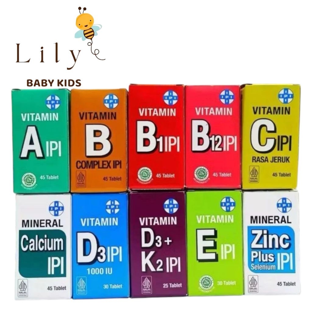 ￼IPI Suplemen Multivitamin - Vitamin IPI All Varian | Vit C Vit B Complex Vit D Vit E Mineral Zinc