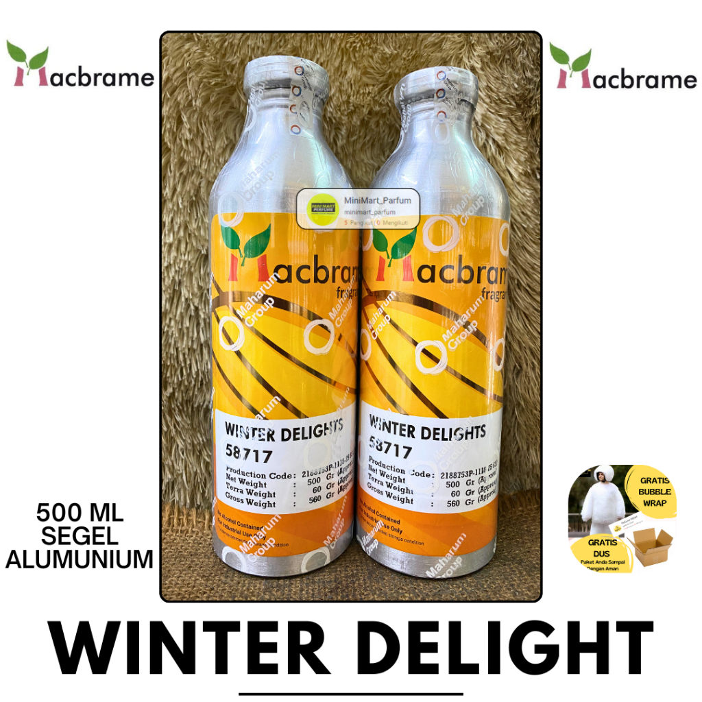 WINTER DELIGHT 500 ML SEGEL Alumunium Bibit Parfum MACBRAME