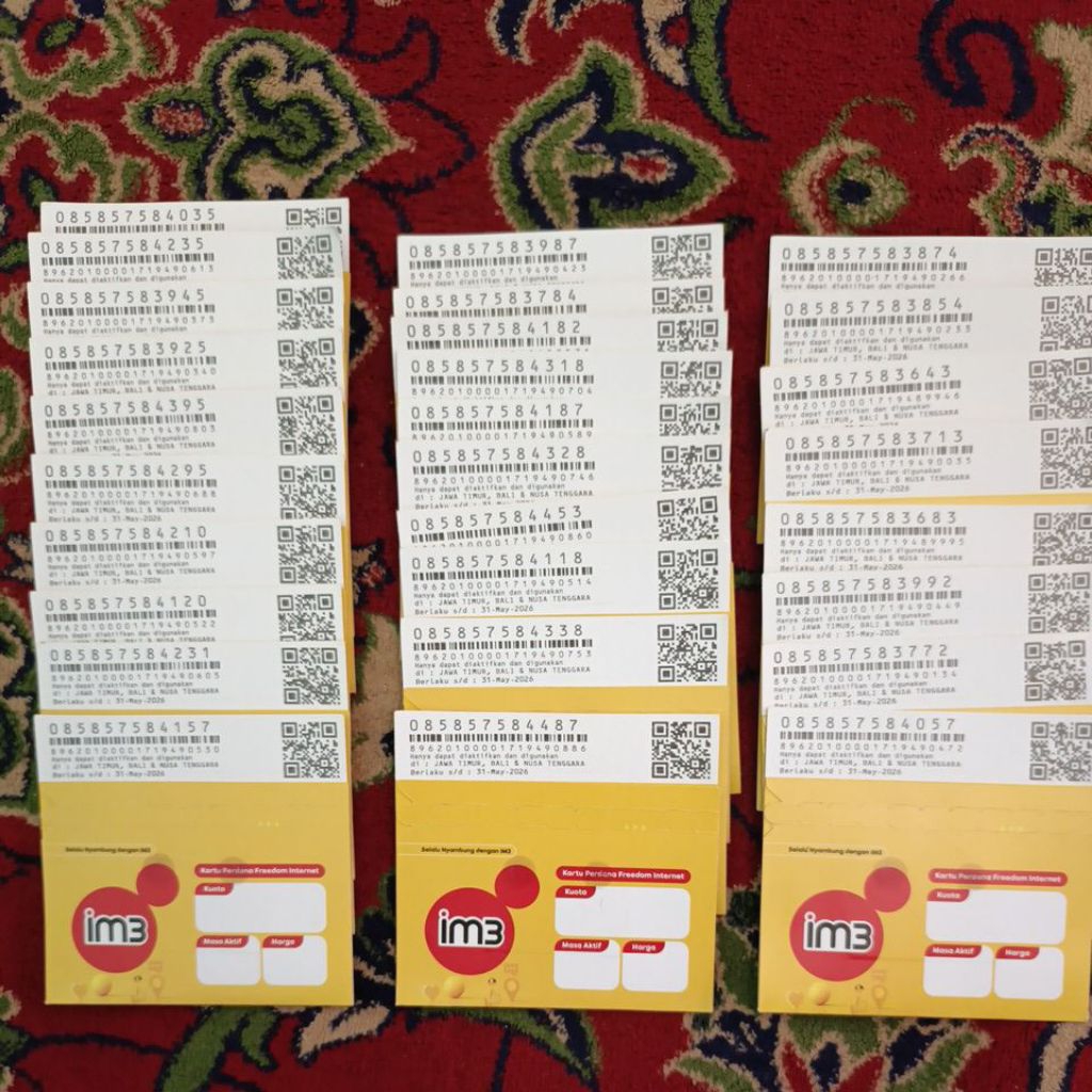 Nomor Cantik Indosat Hoki O858 5758 Super Murah