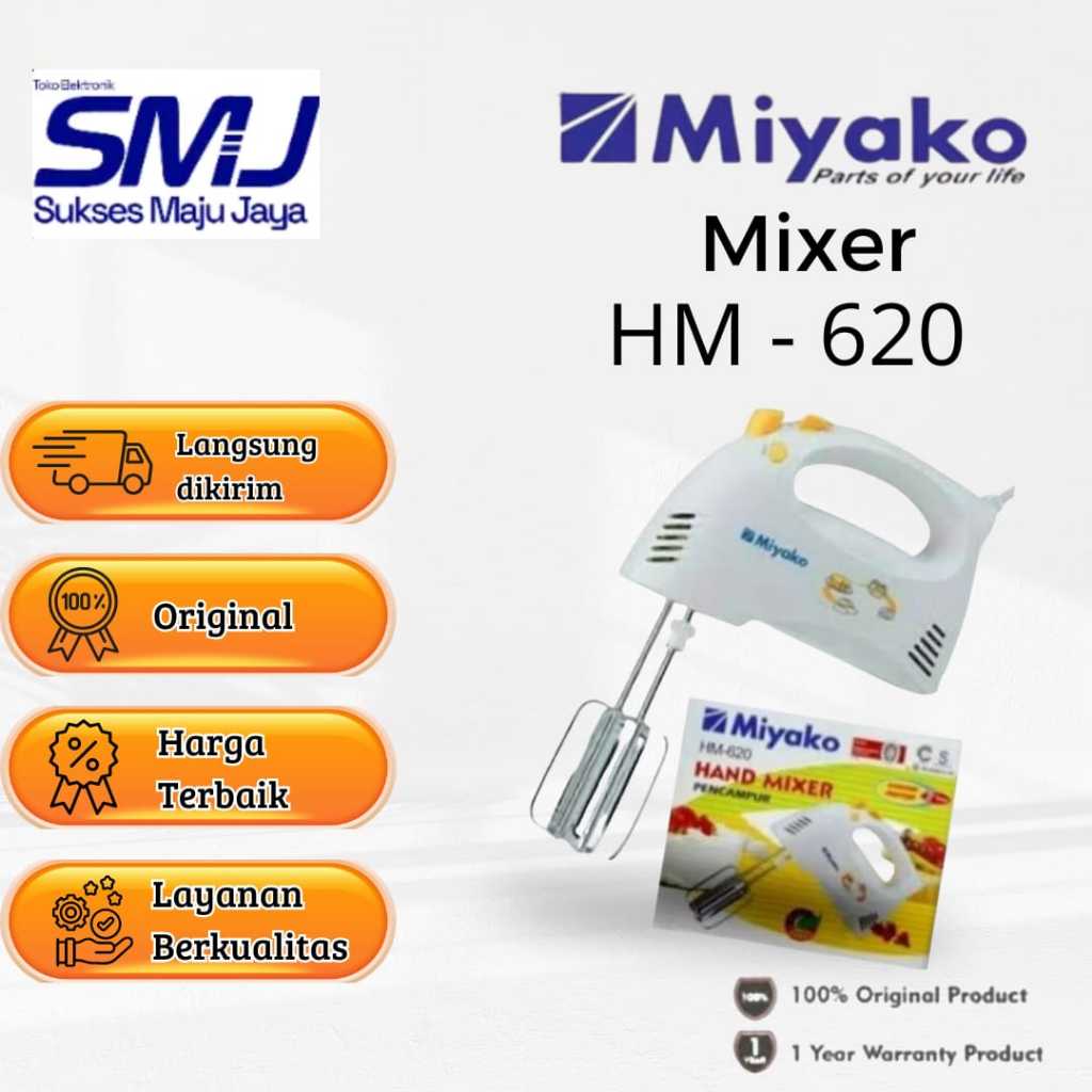 MIYAKO HAND MIXER / MIYAKO HM 620 MIXER TANGAN/ HAND MIXER TANGAN MIYAKO