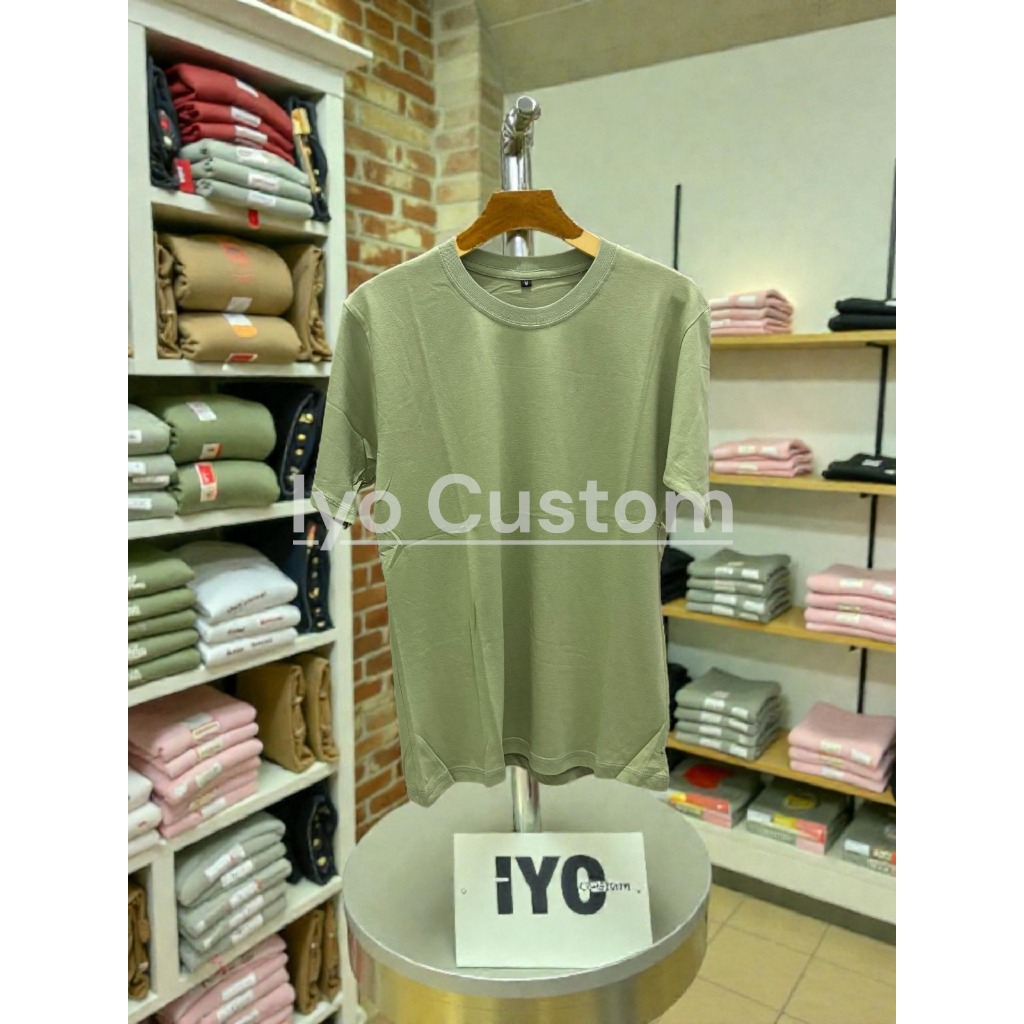 Kaos Polos Green Sage