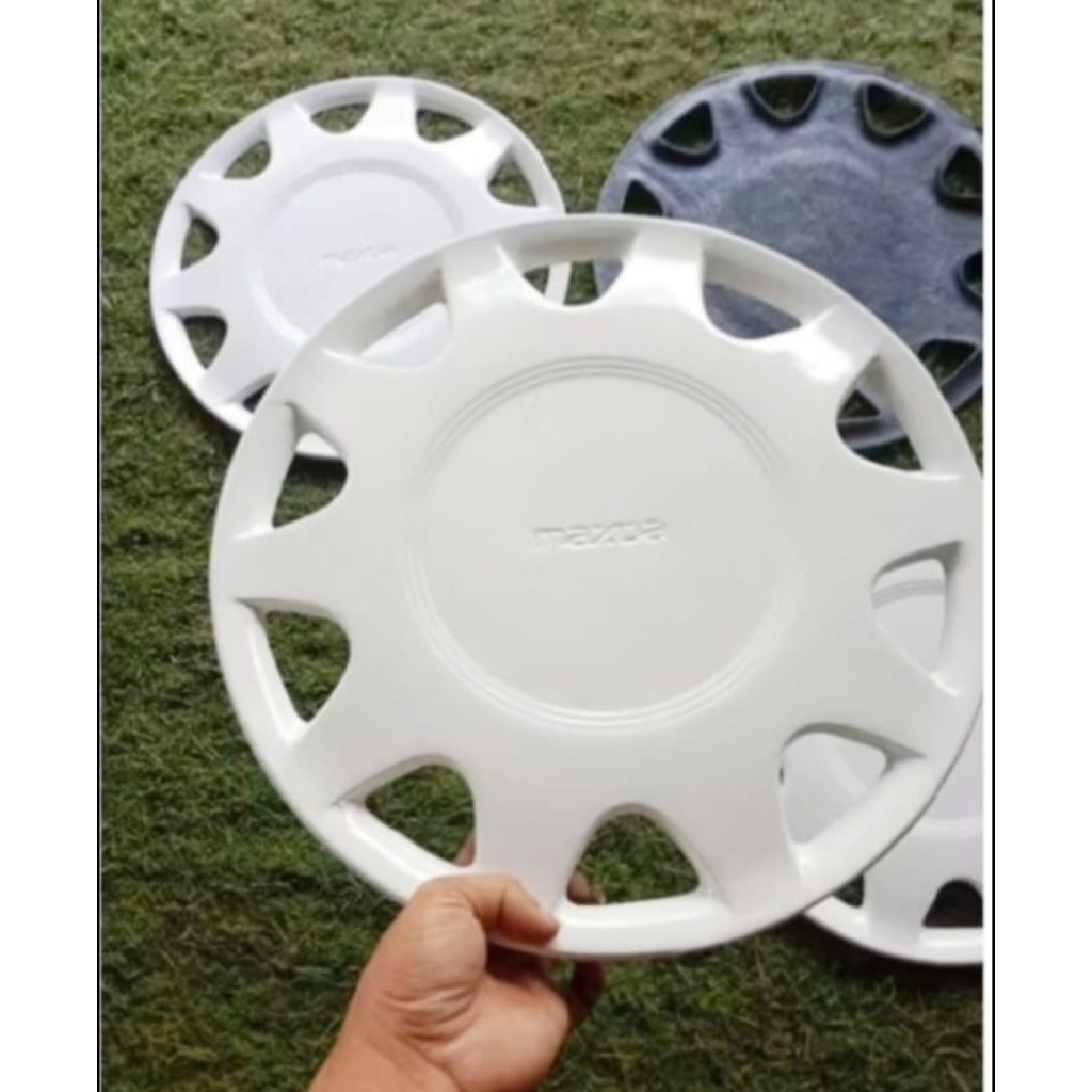 (1 set 4 pcs) wildop velg kaleng mobil ring 13 putih