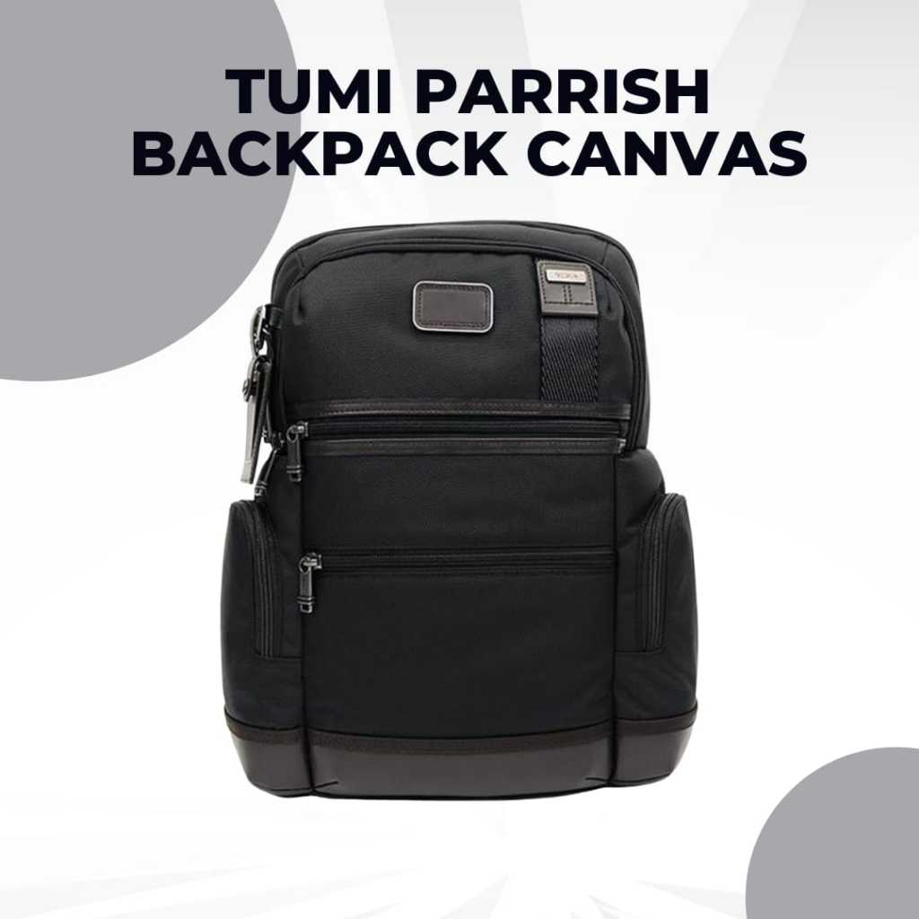 TUMI PARRISH BACKPACK CANVAS  BLACK