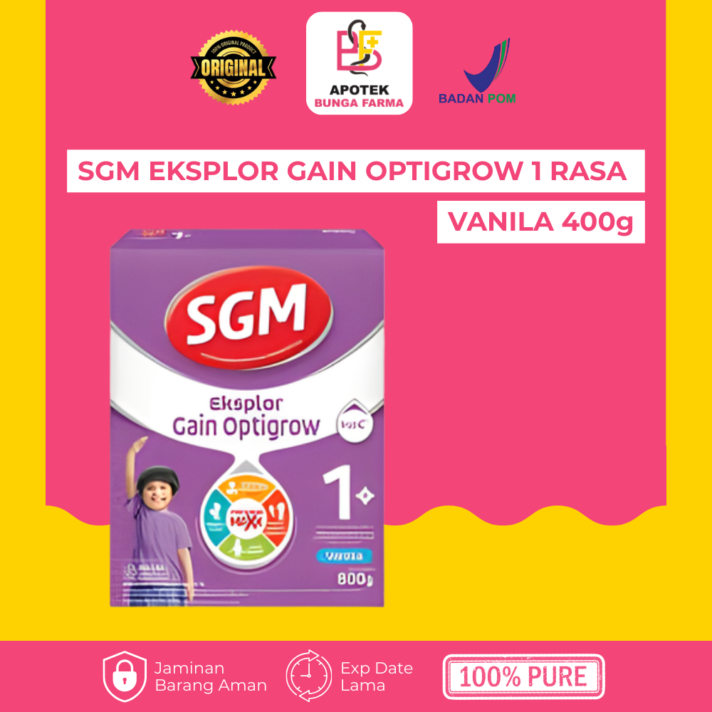 SGM Eksplor Gain Optigrow 1 / Ananda Gain Rasa Vanila 400g - Susu Formula Pertumbuhan Anak - Susu Pe