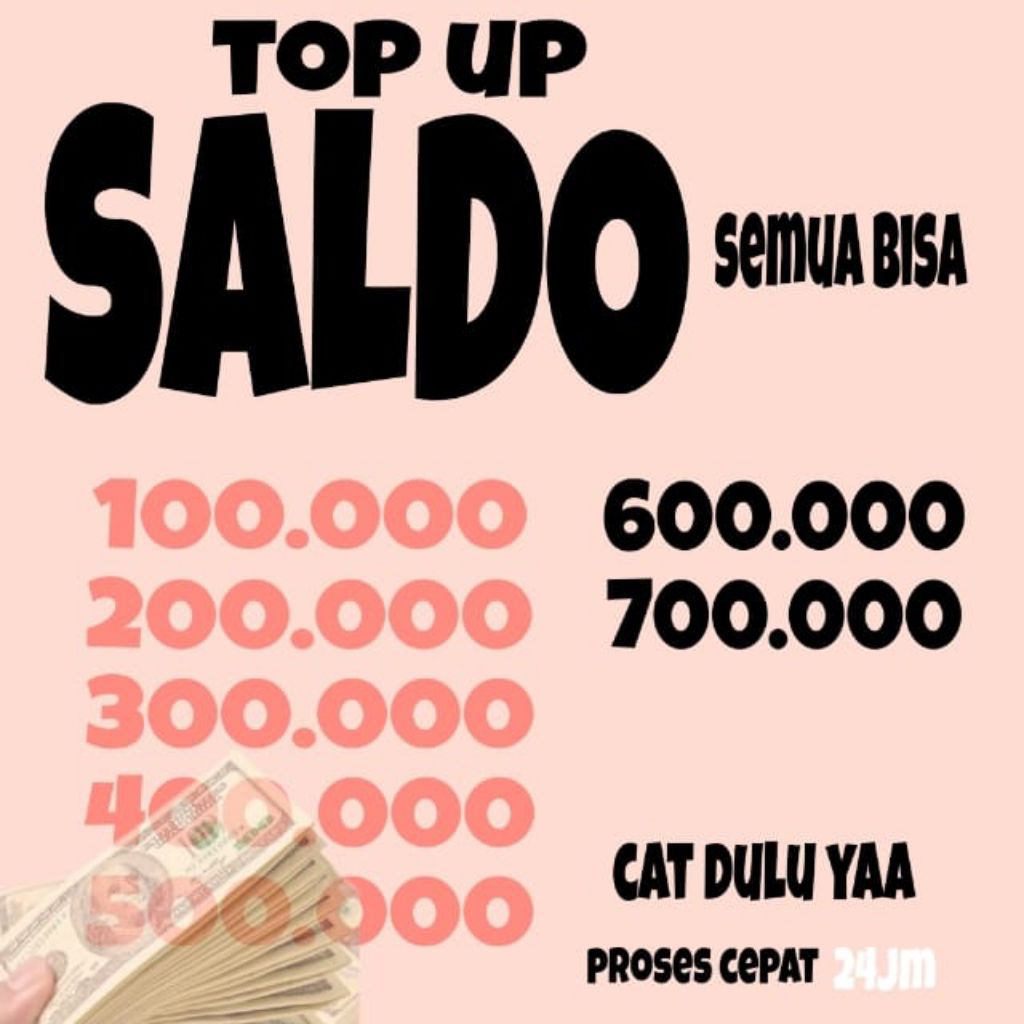 TERLARIS SALDO/PULSA BISA KESEMUA 100K