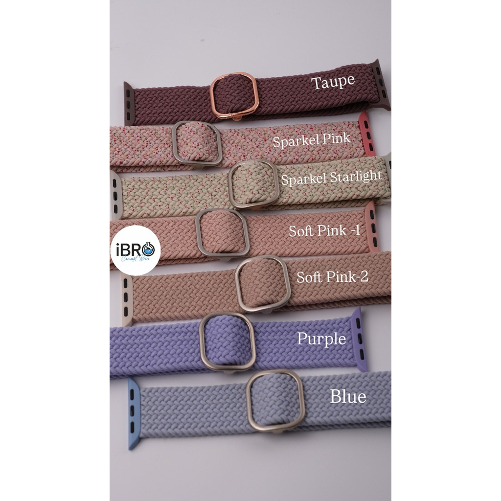 Strap Dual Tone Braided Loop Iwatch | Strap Leather Iwatch