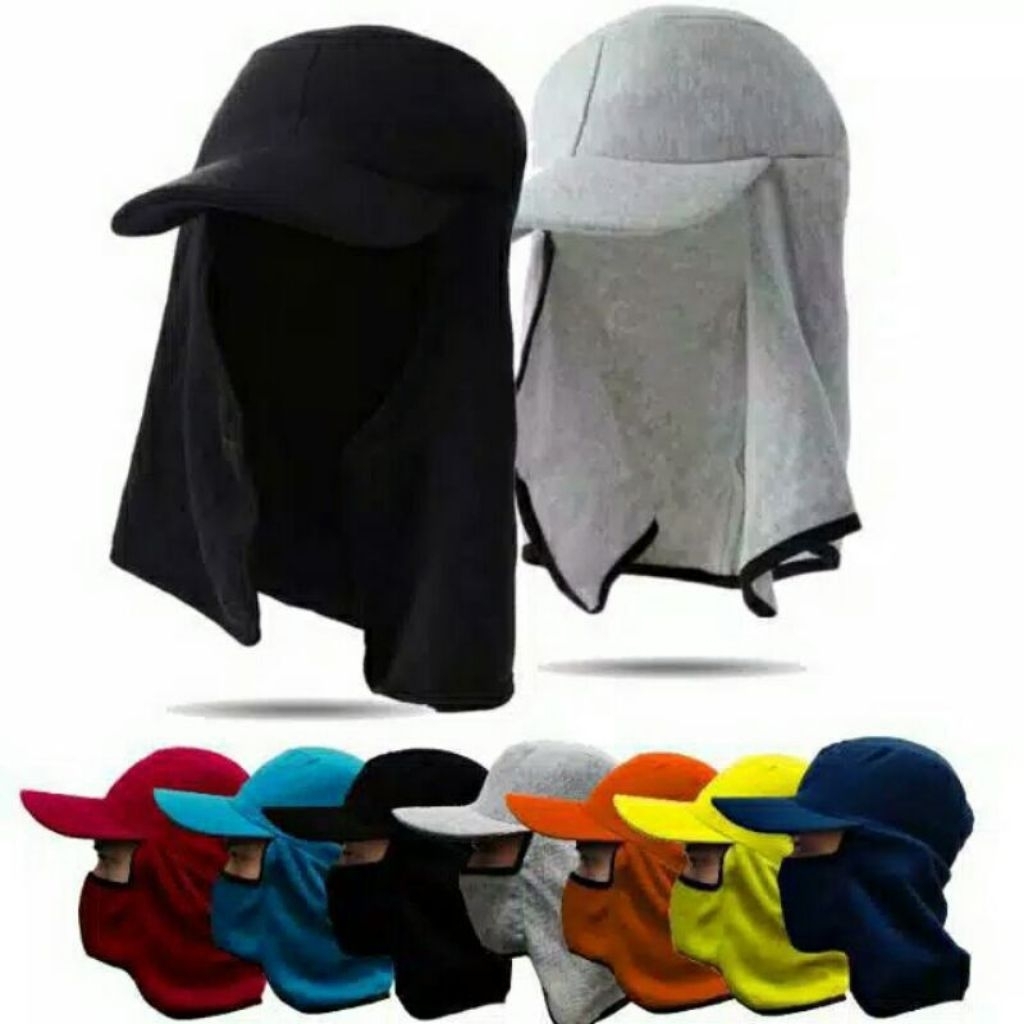 Topi Mancing Topi anti Sinar UV Topi Jepang Masker Topi Jepang Trendy Topi Jepang kekinian Topi Jepa