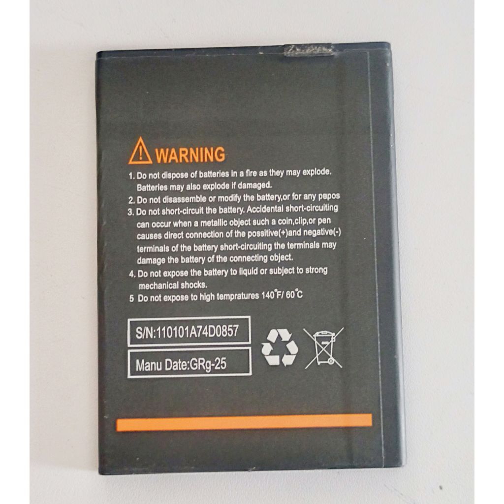 Baterai Evercoss M60 original kondisi second