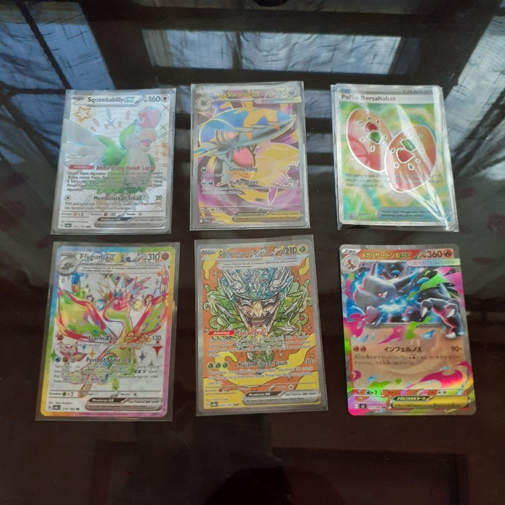 [PART 060125] Pokemon Trading Card Game TCG Charizard Topeng Teal Squawkabilly Poffin Bersahabat Meg