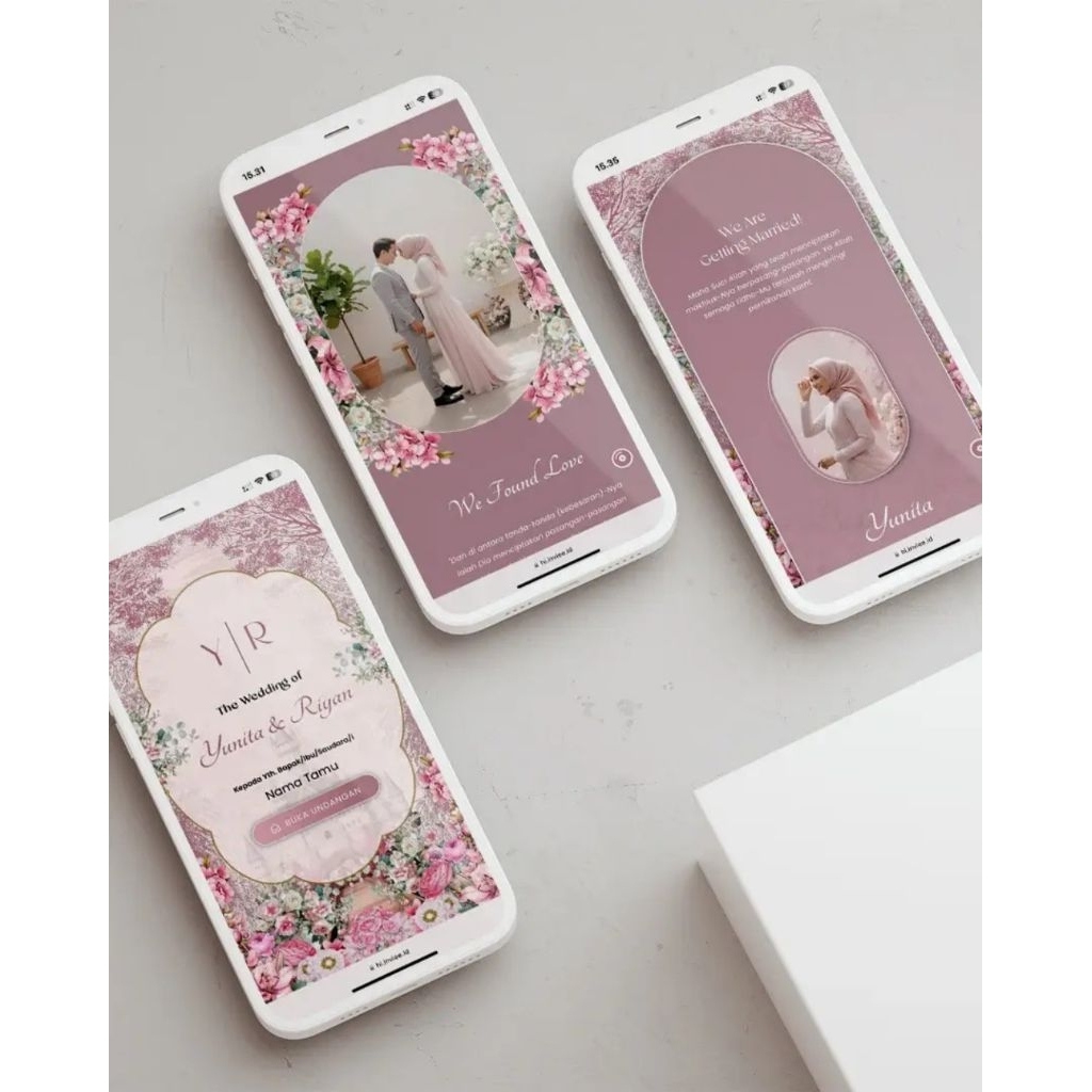 Template JSON Undangan Digital Website Pernikahan - Tema Premium Tanpa Foto, Fitur Lengkap & Desain 