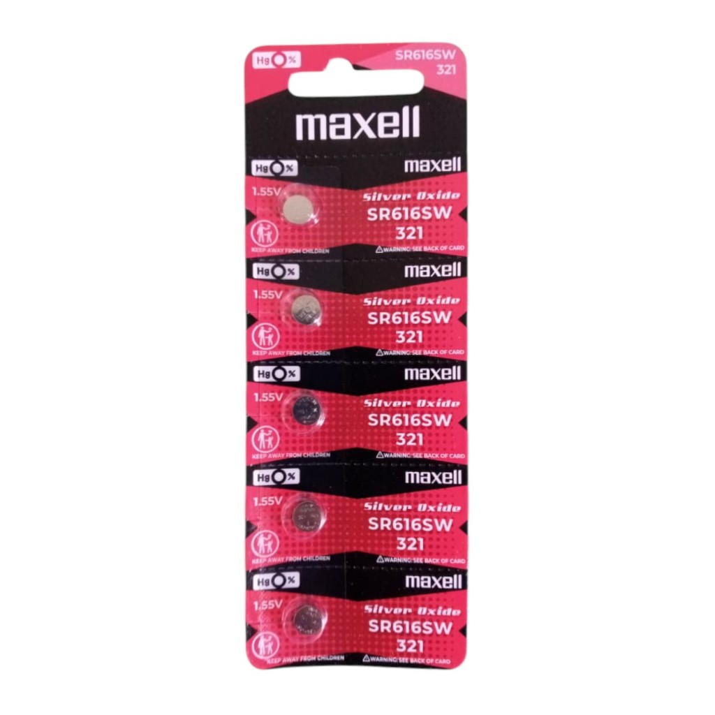 Maxell SR616SW 321 Original Maxell Isi 5pcs Made In Japan