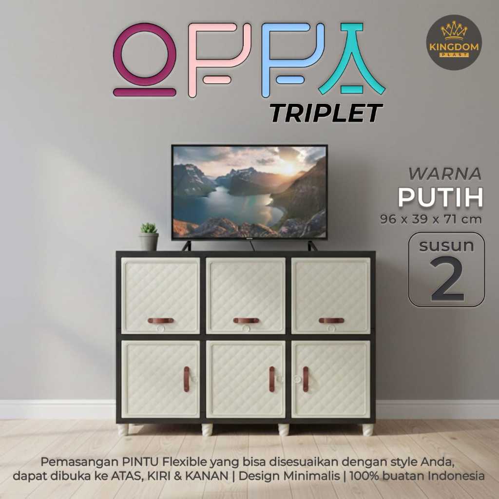 RAK TV / LEMARI TV PLASTIK LOCKER MINIMALIS SERBAGUNA