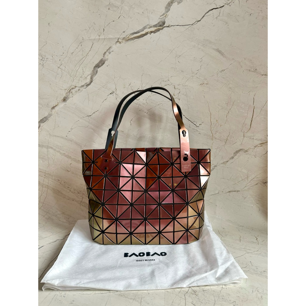 new NBU bao bao issey miyake rock matte tote metallic authentic shoulder bag japan original