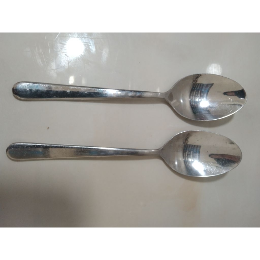 Sendok Makan Stainless Jumbo (Sepasang)Preloved