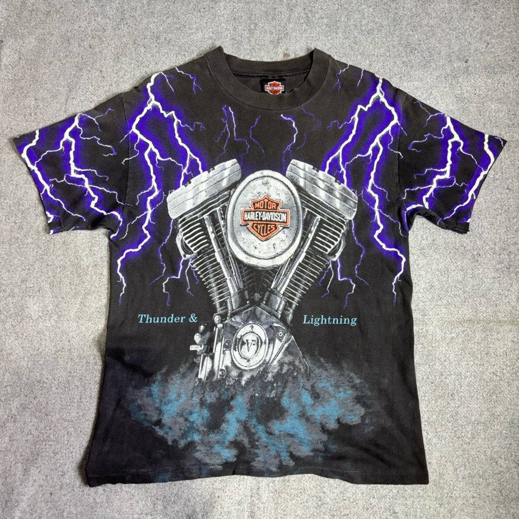 Tshirt Harley Davidson Thunder Lighting