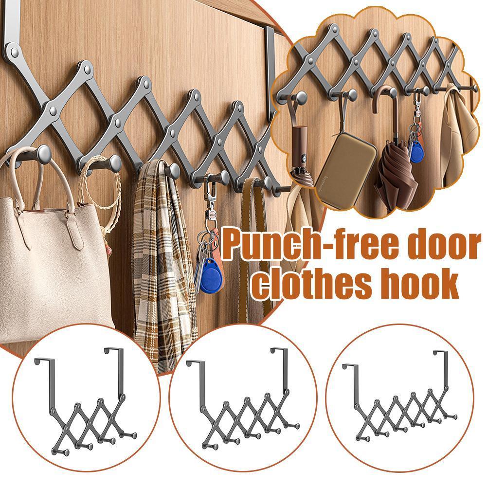 GANTUNGAN BAJU PINTU TANPA PAKU BAHAN BESI HOOK HANGER BACK DOOR BHD08