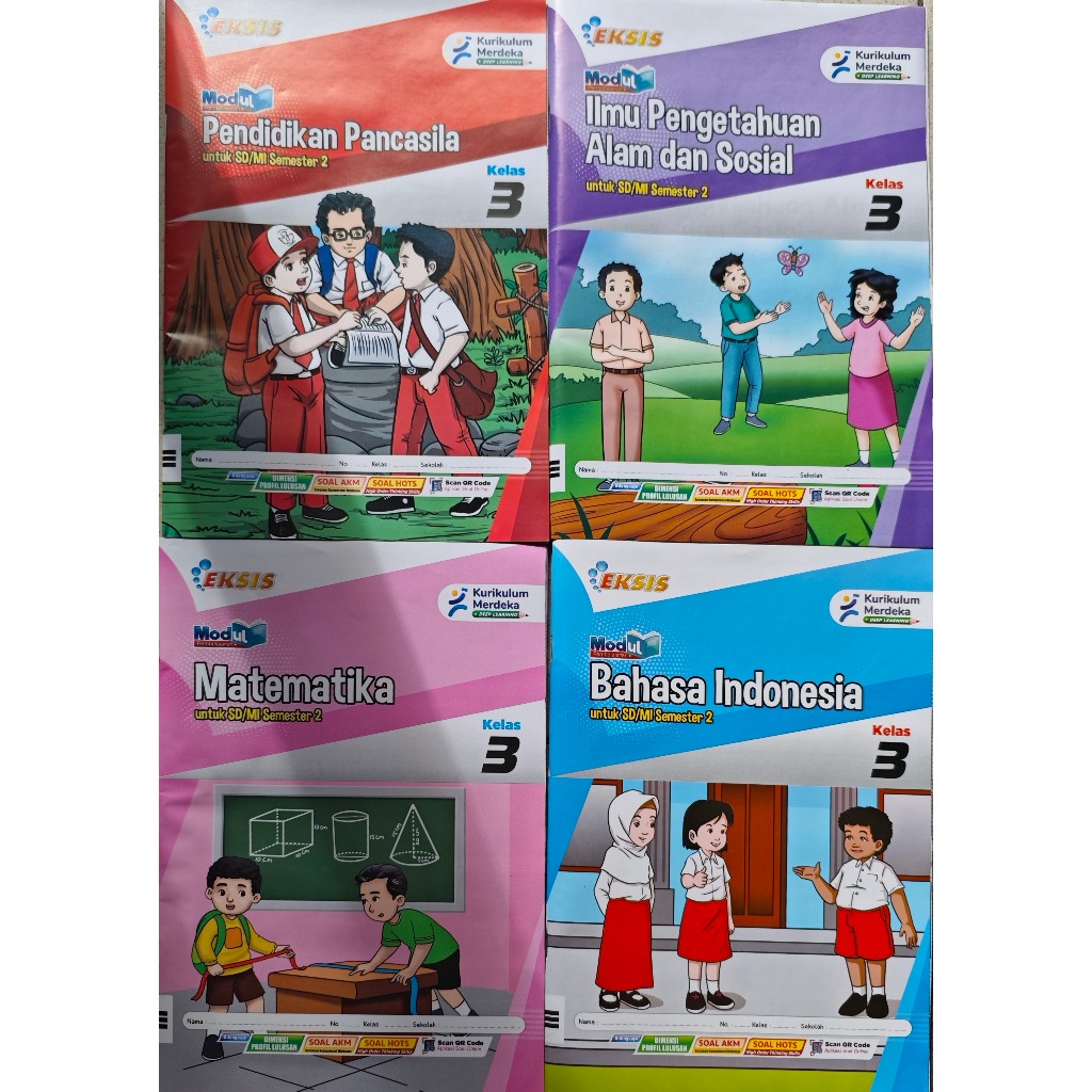 LKS EKSIS KELAS 3 SD SEMESTER 2 IPAS. MATEMATIKA. BAHASA INDONESIA SENI RUPA  KM THN 25-26