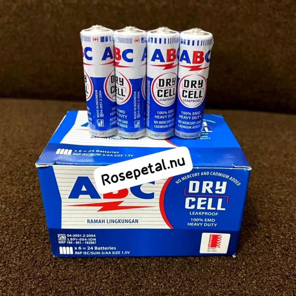 Batre ABC / ABC dry cell / Battries ABC baterai kecil dan baterai besar