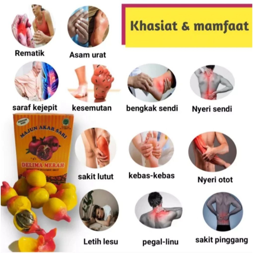 Majun Akar Sari Obat Rematik Asam Urat Saraf Kejepit dll