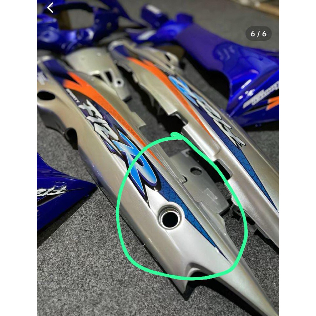 STRIPING FIZR LE BIRU SILVER KARBON HEXAGONAL