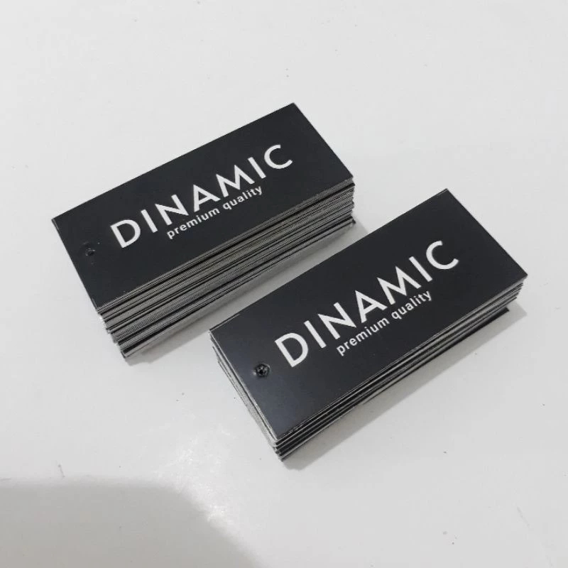 Hang Tag Bentuk Persegi Free Desain Template Label Baju Cetak Hangtag Pakaian Merek