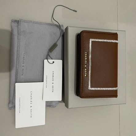 [PRELOVED] Charles & Keith Card Holder - Chocolate (second/used)