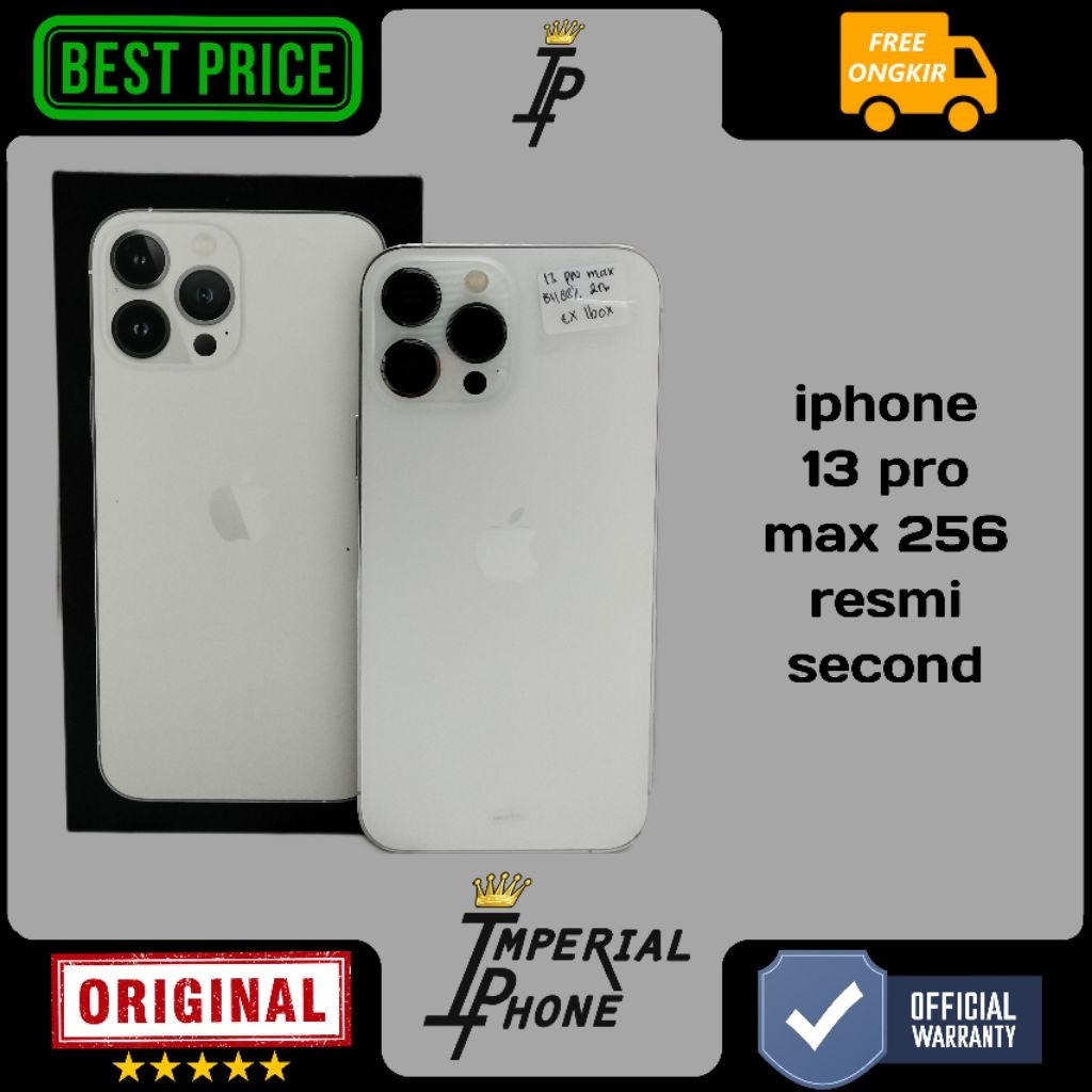 iphone 13 pro max 256Gb resmi second