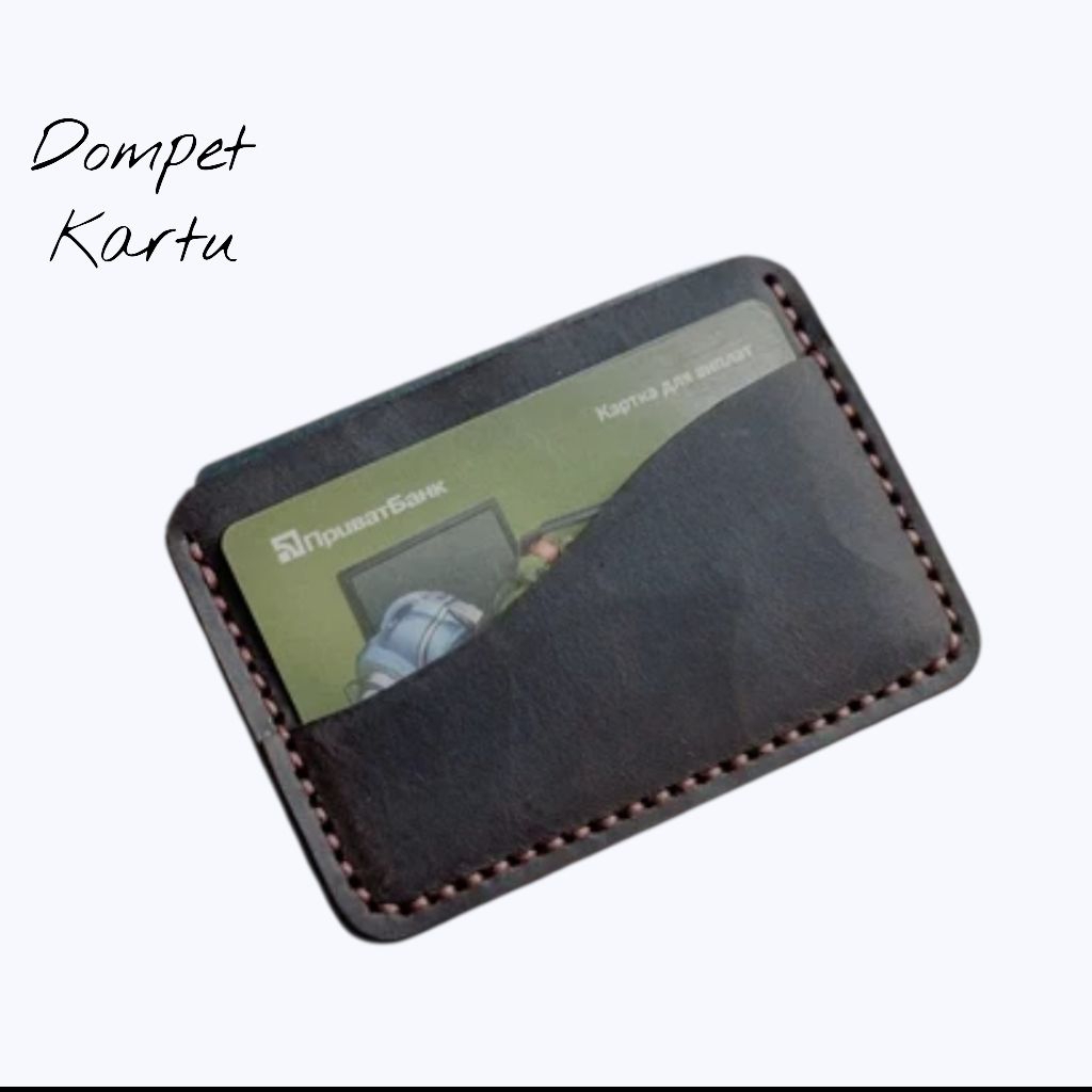 Dompet Kartu ATM,SIM,KTP, Tipis SIMPEL ELEGAN Gratis UKIR NAMA DAN LOGO Dompet Kartu Dan Uang Lipat 