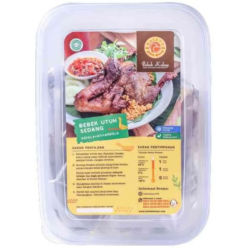 Bebek Kaleyo Frozen, Bebek Utuh, Bebek Muda