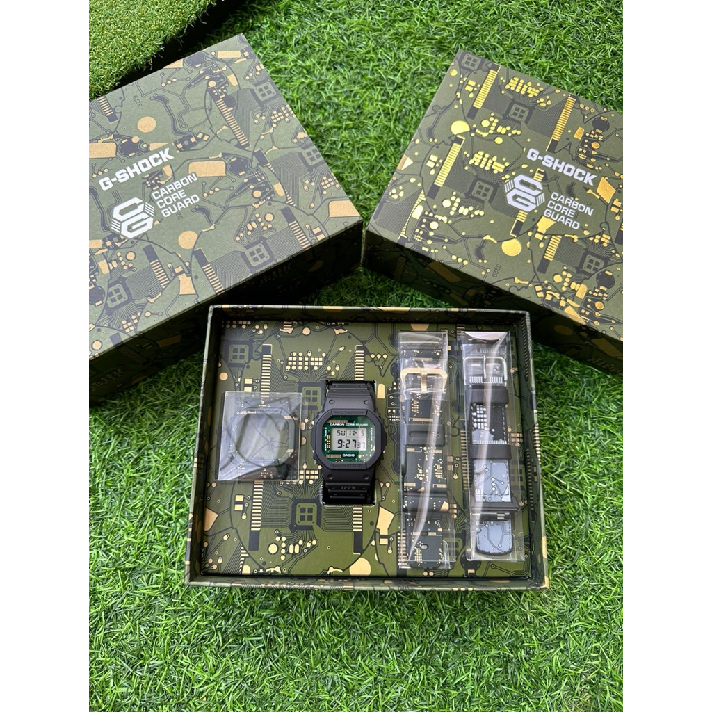 Casio Gshock Dwe-5600cc-3er Carbon Core Guard With 3 Straps