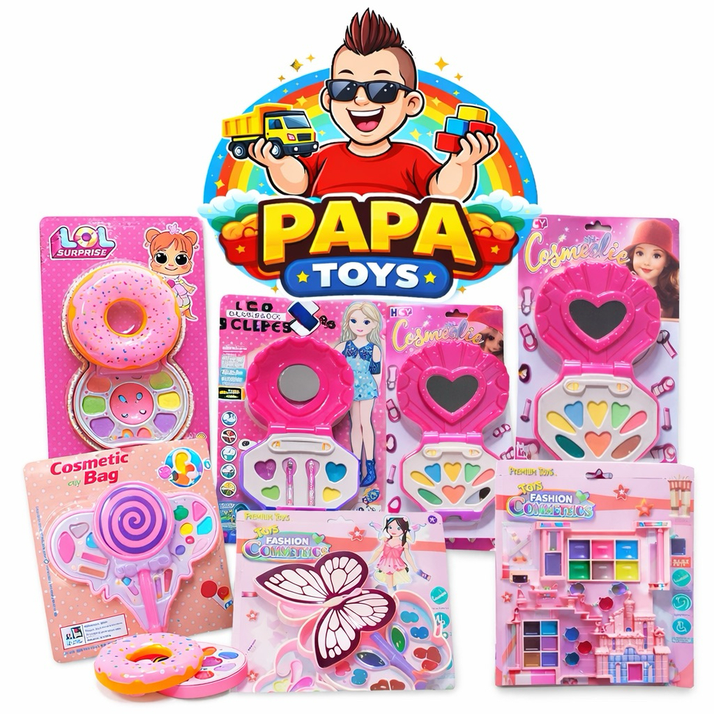 mainan makeup anak karakter lucu , mainan rias kecantikan