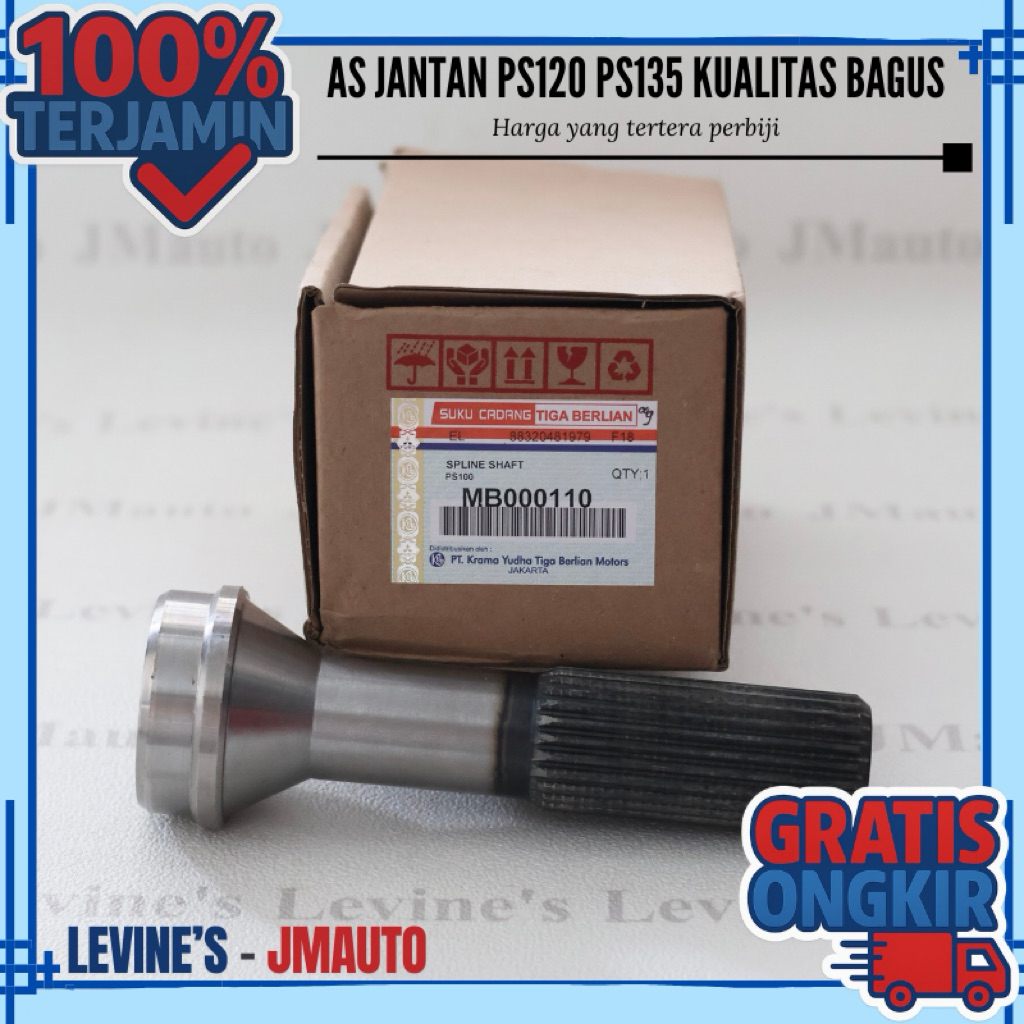 As jantan canter MB000110 kualitas bagus / as jantan belakang PS100 PS120 PS125 PS135 / spline shaft