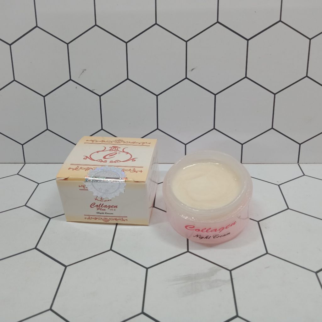 Cream Collagen Malam Holo Silver Ecer