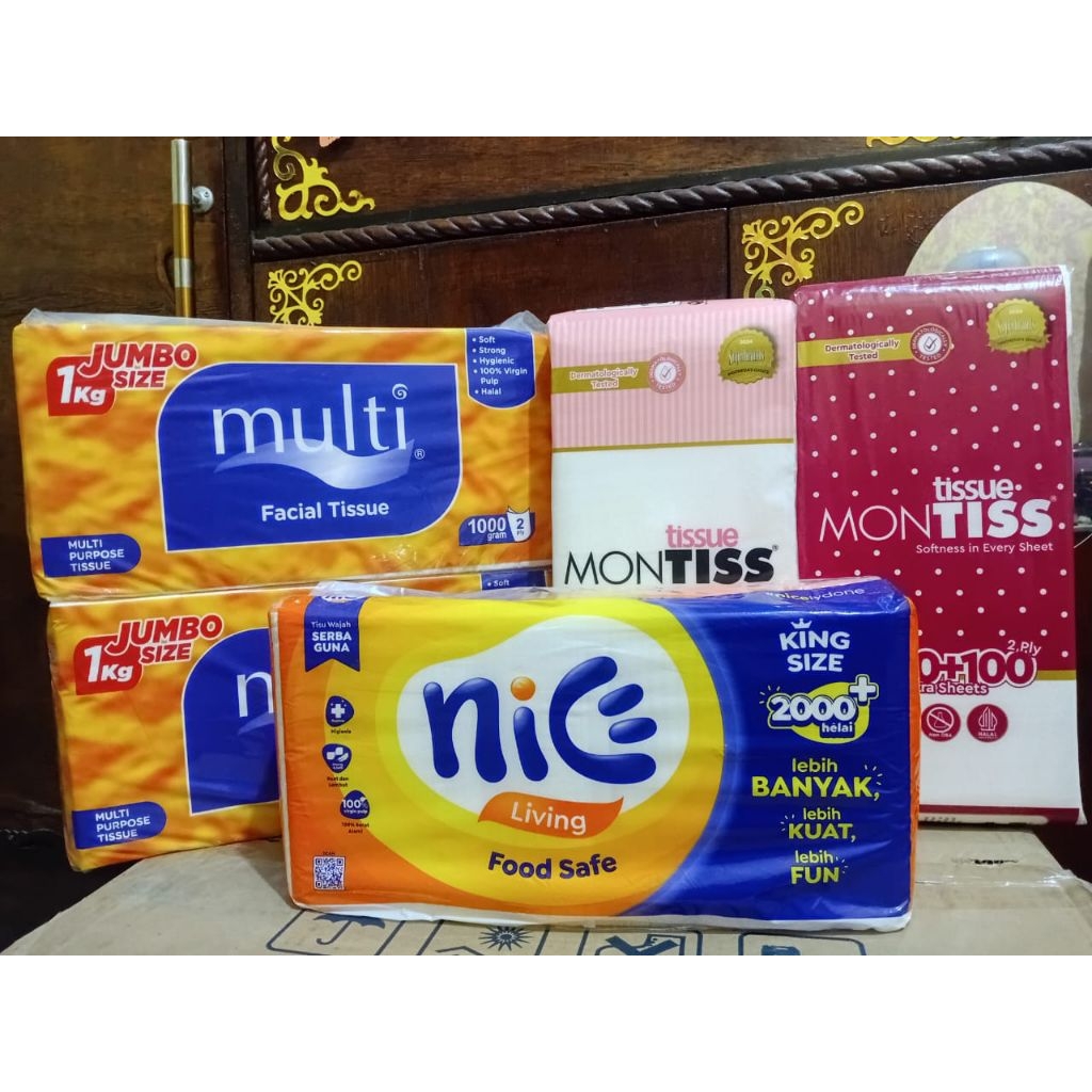 TISSU FACIAL NICE MONTIS MULTI | KILOAN 1000 GRAM