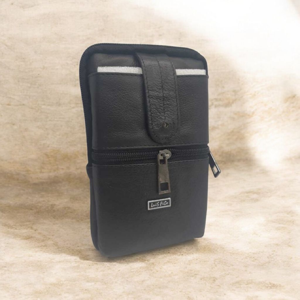 Dompet handphone pria kulit resleting luis figo