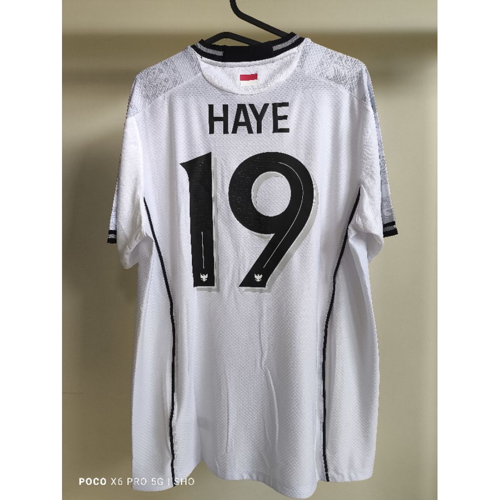 JERSEY TIMNAS AWAY 2025 HAYE (XL) ALL ORIGINAL BAJU BOLA ASLI RARE LANGKA NNS NAMESET ORIGINAL