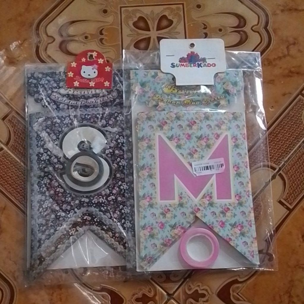 BUNTING FLAG BANNER SELAMAT DATANG BENDERA MOHON DOA RESTU (Bendera Pesta Welcome Baner Pernikahan)