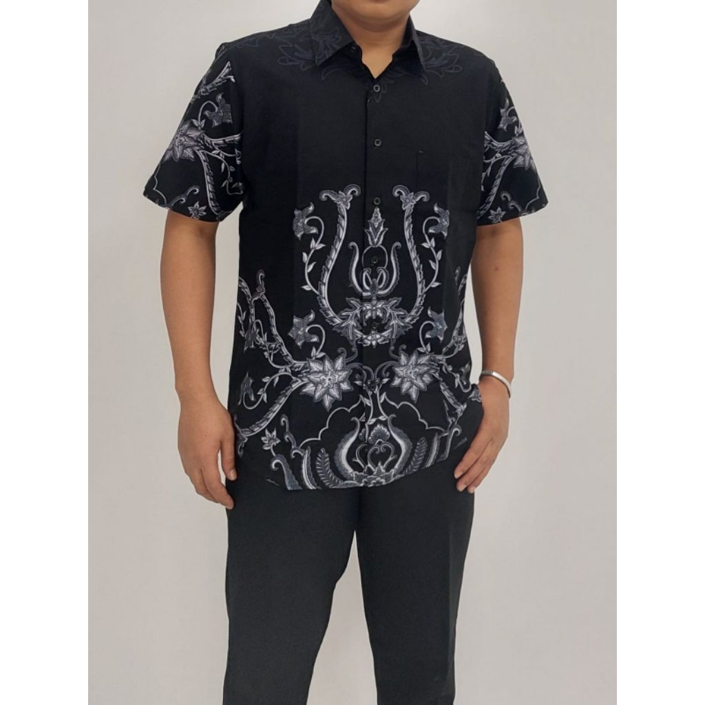 FIRENZE size M- XL KEMEJA PENDEK BATIK PRIA / KEMEJA BATIK COWOK / KEMEJA BATIK PREMIUM / KEMEJA BAT