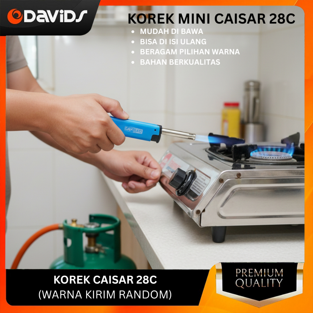 Korek Api Gas Kecil Pemantik Kompor Lipat Caisar