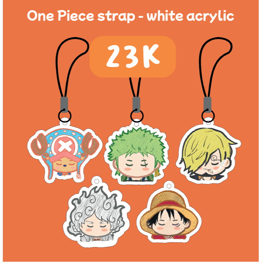 ANIMEGUZZU STRAP ONE PIECE - GANTUNGAN ONE PIECE - STRAP HP - ONE PIECE FANMERCH - LUFFY - ZORO - SA