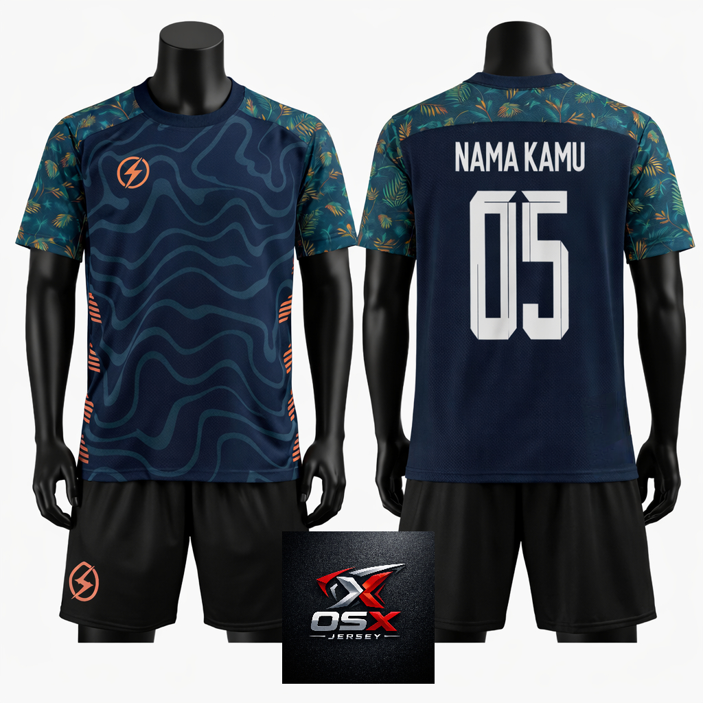 Jersey Bola Custom Nama & Nomor | Baju Futsal Sepak Bola Sablon Sendiri