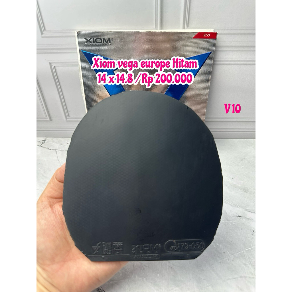 second karet bet bat bad tenis meja pingpong xiom vega europe warna hitam